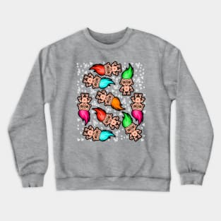 Troll Pattern Crewneck Sweatshirt